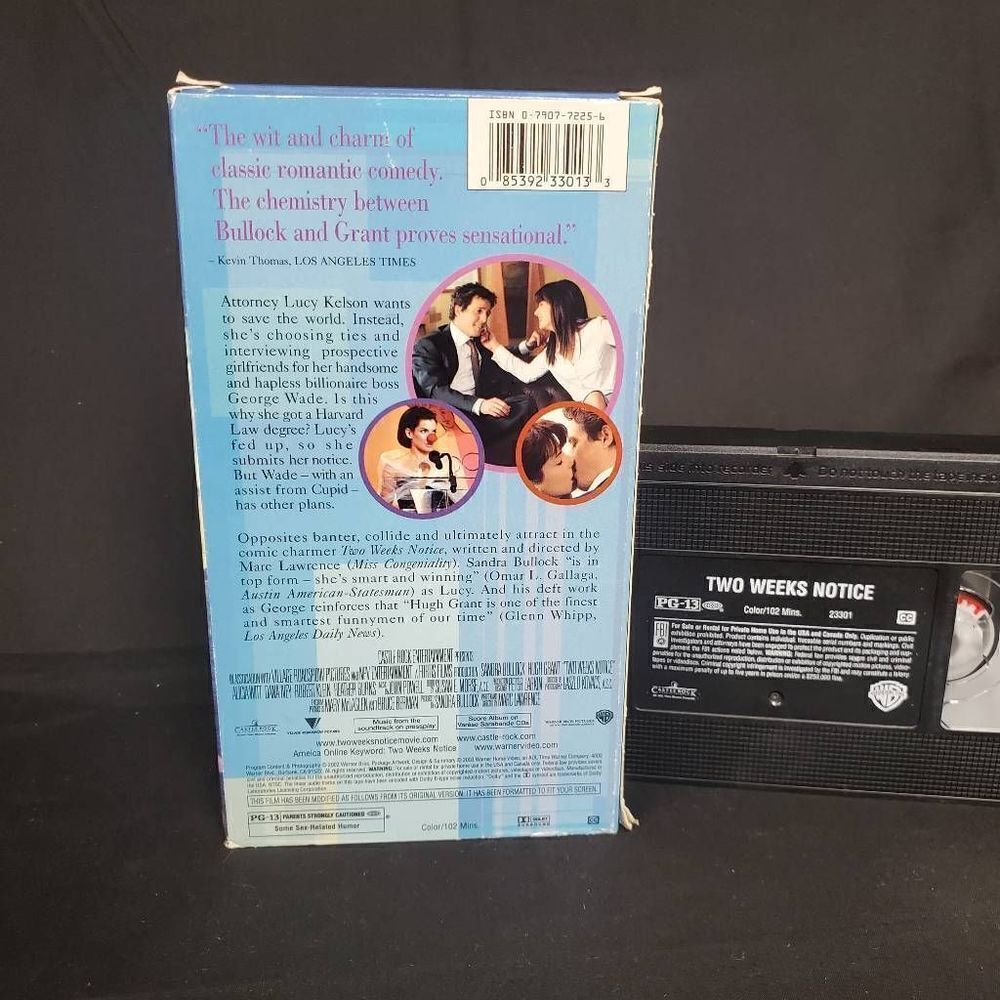 Two Weeks Notice [VHS] - Picture 2 of 2